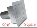 HAGAN STREET ROD NECESSITIES Square Fuel Door Flat Surfaces 90SF