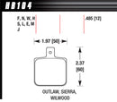 HAWK BRAKE DL Single/1000 DTC-30 HB104W.485