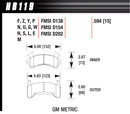 HAWK BRAKE Metric GM HT-10 HB119S.594