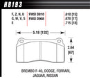 HAWK BRAKE Street Brake Pads Front Viper HPS HB193F.670