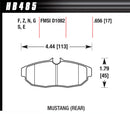 HAWK BRAKE Performance Street Brake Pads (4) HB485F.656