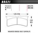 HAWK BRAKE SL Bridgebolt Black HB521M.800