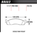 HAWK BRAKE Performance Street Brake Pad (4) HB552P.722