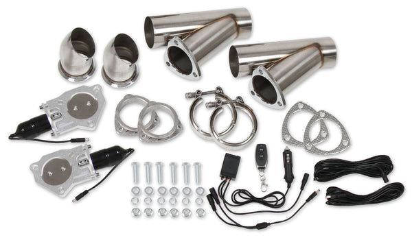 HOOKER Dual Electric Exhaust Cut-Outs 3in w/Remote 11052HKR