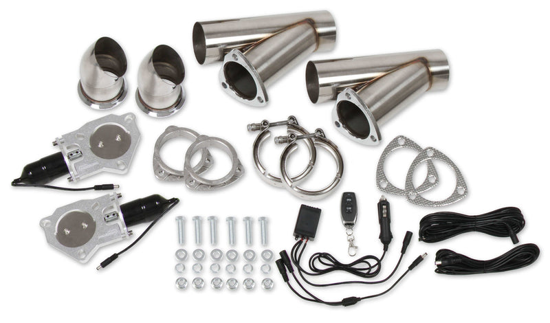 HOOKER Dual Electric Exhaust Cut-Outs 3in w/Remote 11052HKR