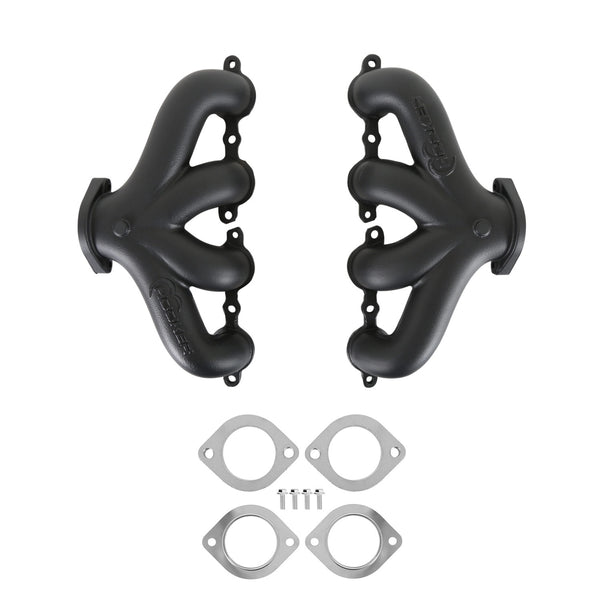 HOOKER Exhaust Manifold Set GM LS - Center Dump 8504-3HKR
