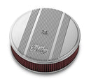 HOLLEY 14x3 Die Cast Finned Alm Air Cleaner Polished 120-151