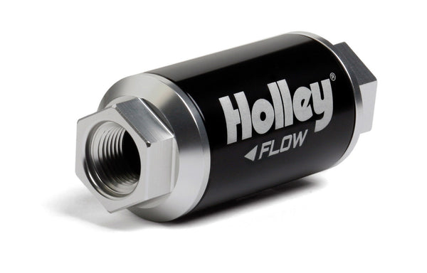 HOLLEY Billet HP Fuel Filter - 3/8NPT 100-Micron 100GPH 162-551