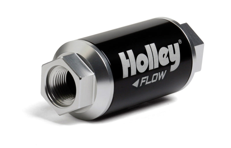 HOLLEY Billet HP Fuel Filter - 3/8NPT 100-Micron 100GPH 162-551