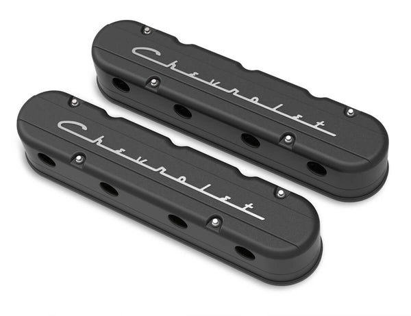 HOLLEY Valve Cover Set GM LS 2-Piece Design 241-177