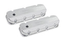 HOLLEY BBC Billet Rail Fab. Alm Valve Covers w/.125 Hole 241-280