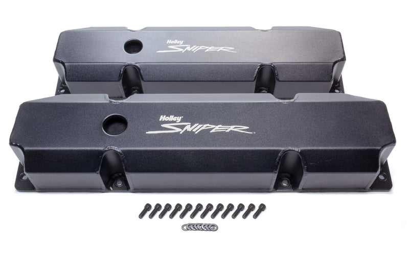 HOLLEY Sniper Fabricated Valve Covers BBM Tall 890005B