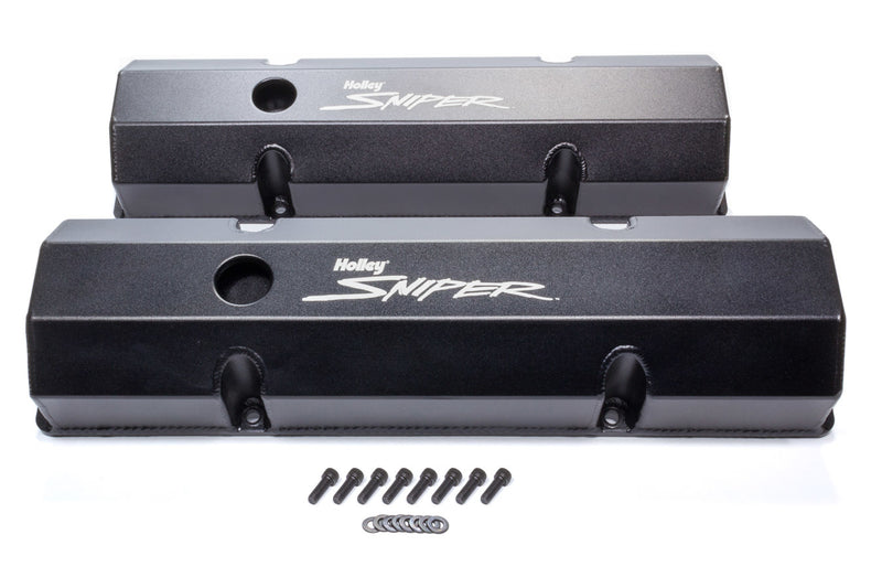 HOLLEY Sniper Fabricated Valve Covers SBC Tall 890010B