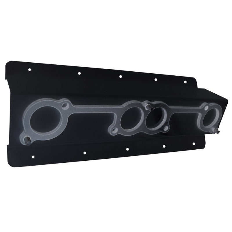 HEPFNER RACING PRODUCTS Header Rack Spreadport Angle Mount Black HRP6700A-BLK