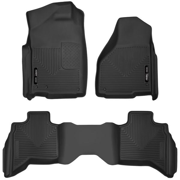 HUSKY LINERS Front & 2nd Seat Floor L iners X-act Contour 53628