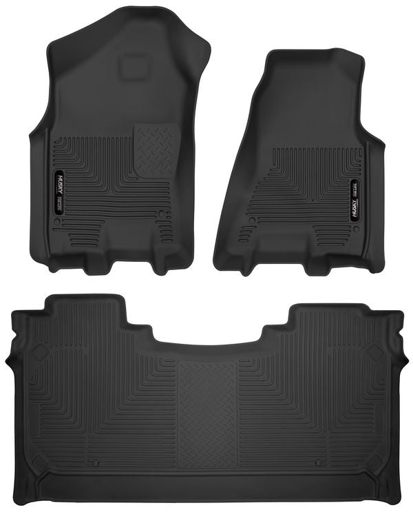 HUSKY LINERS Front & 2nd Seat Floor L iners X-act Contour 54608