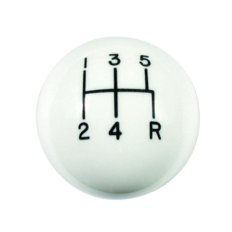 HURST Mustang 5-Speed White Classic Shift Knob 1630014