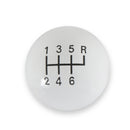HURST Classic 6-Speed Shift Knob White (3/8-16) 1630040