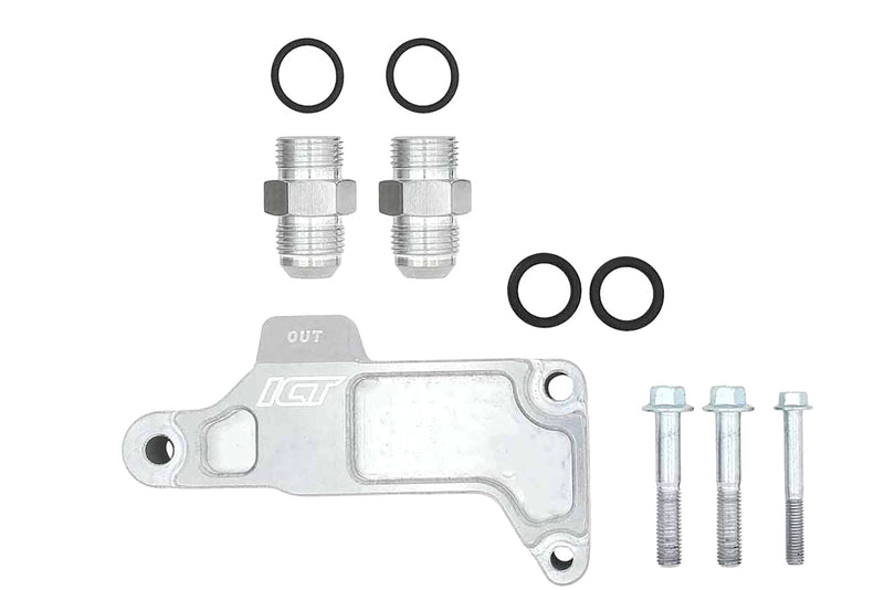 ICT BILLET Remote Oil Filter Adapter 551350-FS01