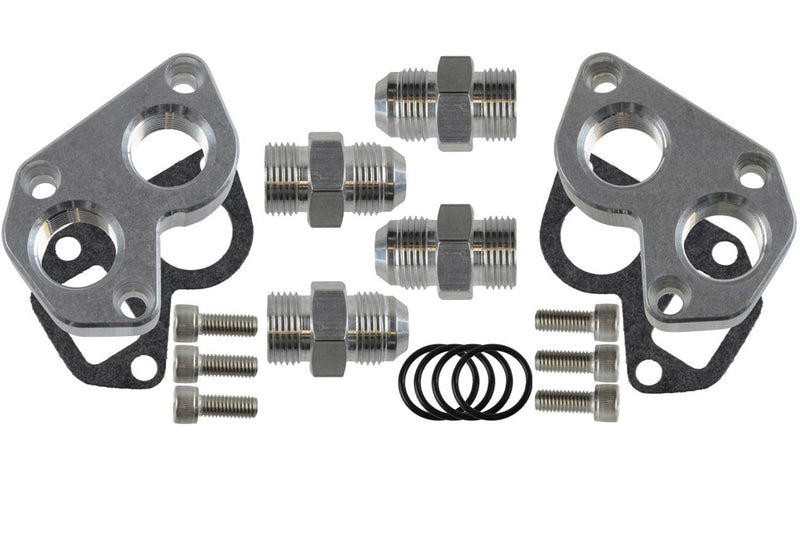 ICT BILLET LS Remote Mount Water Pump Adapters w/ -12AN 551564