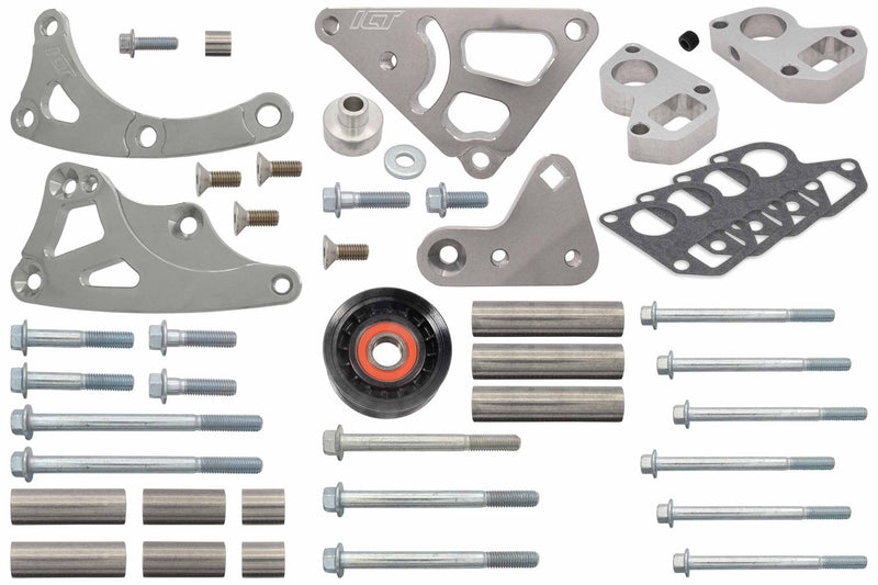 ICT BILLET Truck Turbo Alternator Bracket Kit 551573LS0WP-3