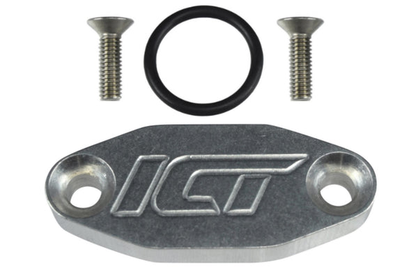 ICT BILLET Oil Port Adapter Cooler Delete Block Off Plate 551621