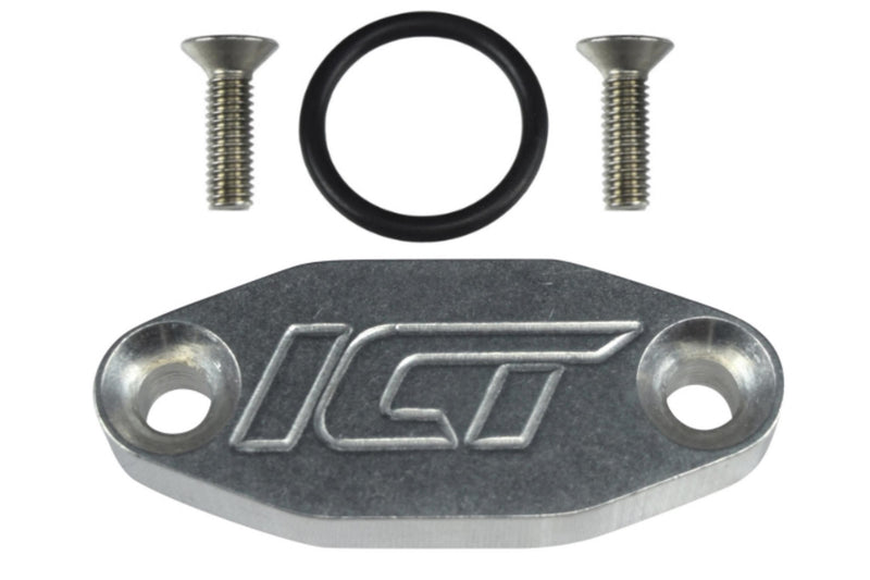 ICT BILLET Oil Port Adapter Cooler Delete Block Off Plate 551621