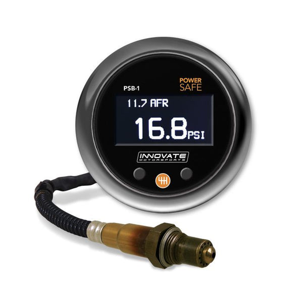 INNOVATE MOTORSPORTS PSB-1 PowerSafe Boost & Wideband O2 Gauge Kit 38920