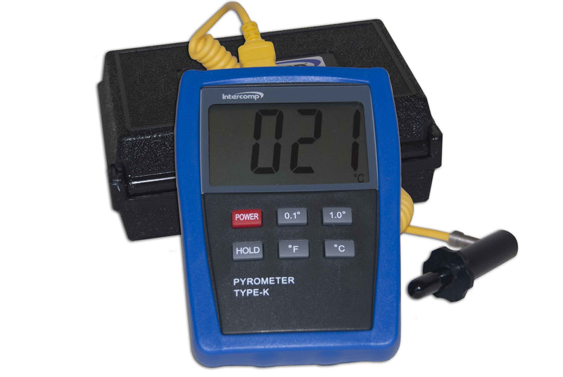 INTERCOMP Digitial Pyrometer w/Probe and Case 360012