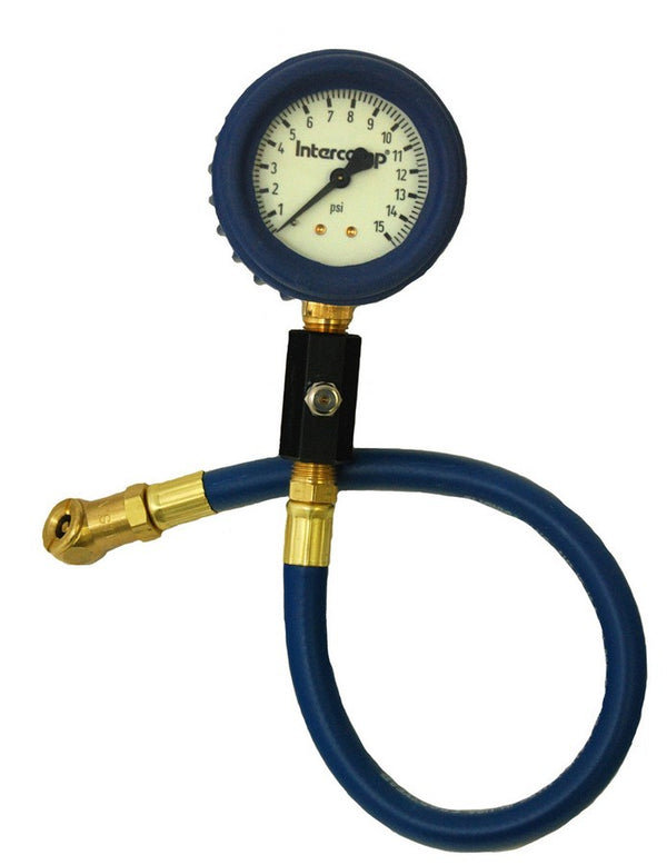 INTERCOMP Deluxe Air Gauge 2.5in 0-15 Glow-in Dark 360068