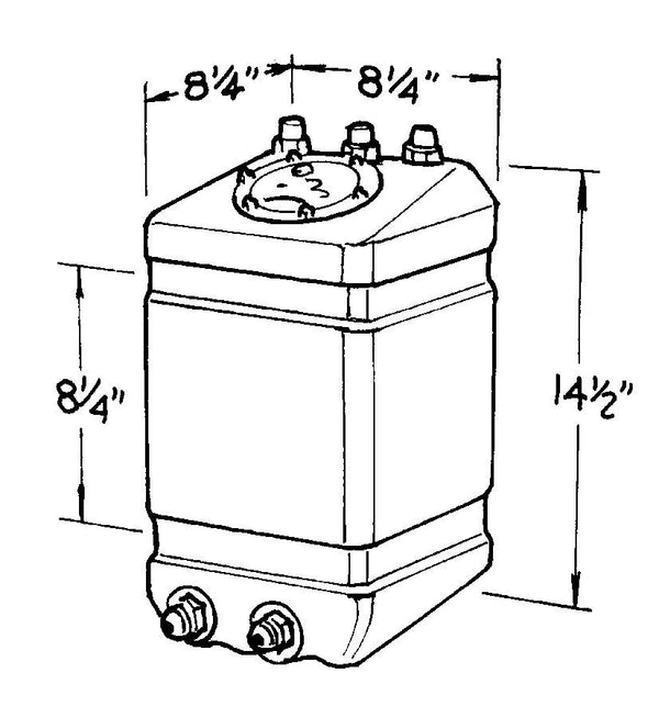 JAZ 3-Gallon Pro Drag Fuel Cell 220-003-01