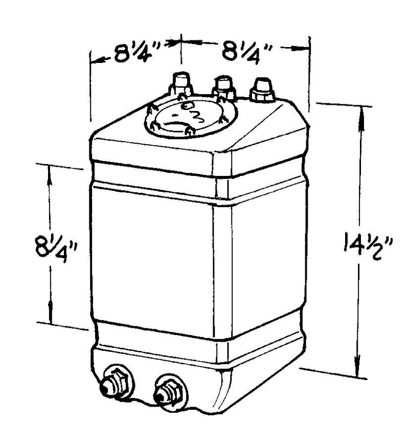 JAZ 3-Gallon Pro Drag Fuel Cell 220-003-01