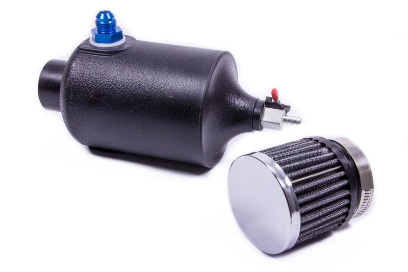 JAZ Breather Tank w/-8an Fitting - Black 605-825-01