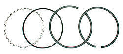 JE PISTONS Piston Ring Set 4.155 Moly 1/16 1/16 3/16 J10008-4155-5