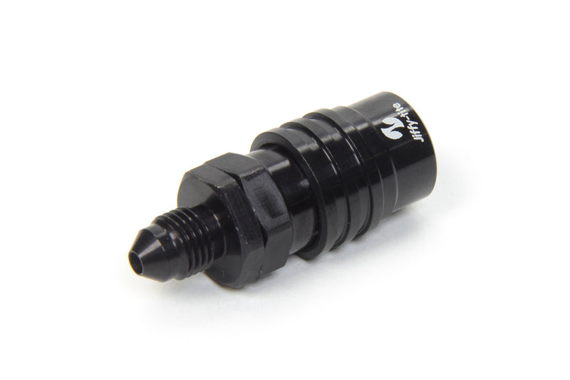 JIFFY-TITE Q/R #3 Male Str to #3 Socket Valved Black 21403J