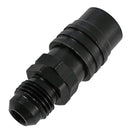 JIFFY-TITE 6AN Straight Push Lock Valved Quick Connect BLK 21406J
