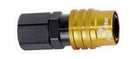 JIFFY-TITE 8AN Straight FM Thread Valved Quick Connect BLK 31308