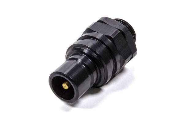 JIFFY-TITE Q/R #8 Male O-Ring Boss Plug Valved Black 52108