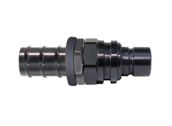 JIFFY-TITE Q/R #12 Male Push Lock Plug Valved Black 52512P