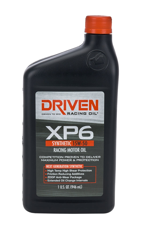 DRIVEN RACING OIL XP6 15w50 Synthetic Oil 1 Qt Bottle 1006