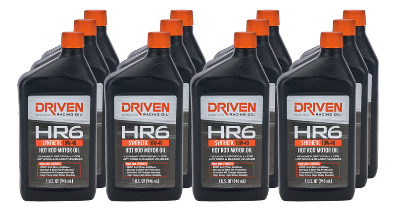 DRIVEN RACING OIL HR6 10w40 Synthetic Oil Case 12 x 1 Quart 03906-12