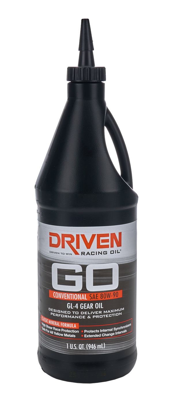 DRIVEN RACING OIL GL-4 Conventional 80w90 Gear Oil Quart 4530