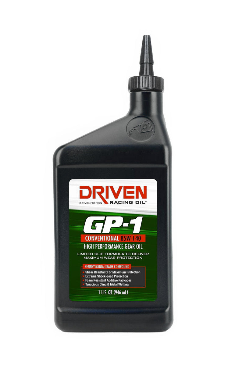 DRIVEN RACING OIL GP-1 Conventional 85W140 Gear Oil 1 Quart 19140