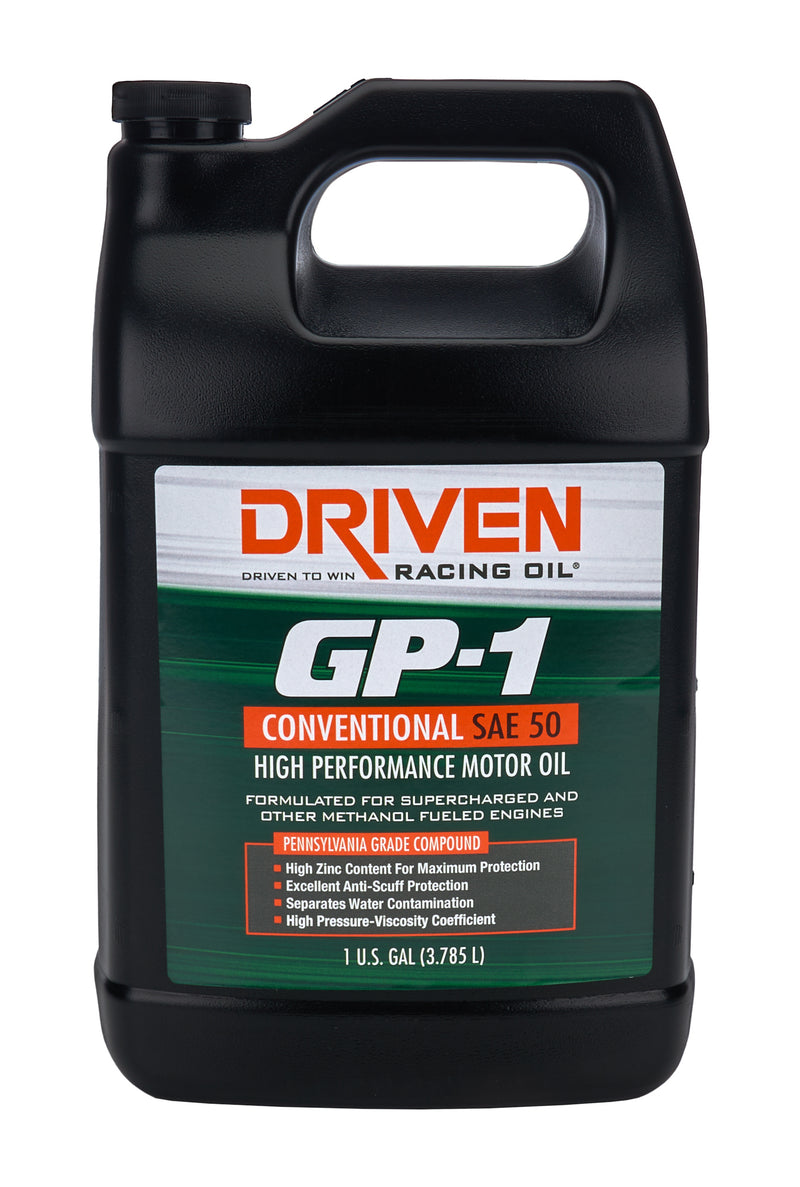 DRIVEN RACING OIL GP-1 Conventional Oil SAE 50w 1 Gallon 19516