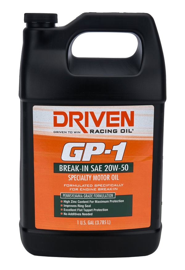 DRIVEN RACING OIL GP-1 Conventional Break- In Oil 20w50 1 Gallon 19556