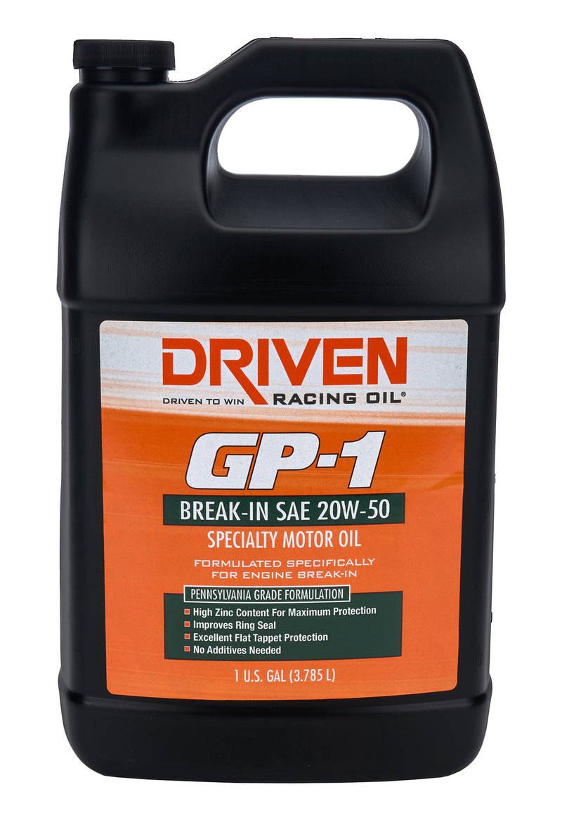 DRIVEN RACING OIL GP-1 Conventional Break- In Oil 20w50 1 Gallon 19556