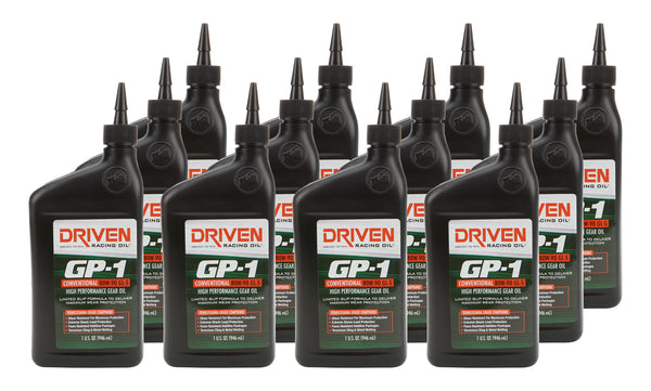 DRIVEN RACING OIL GP-1 80w90 Gear Oil Case 12 x 1 Quart 19890-12