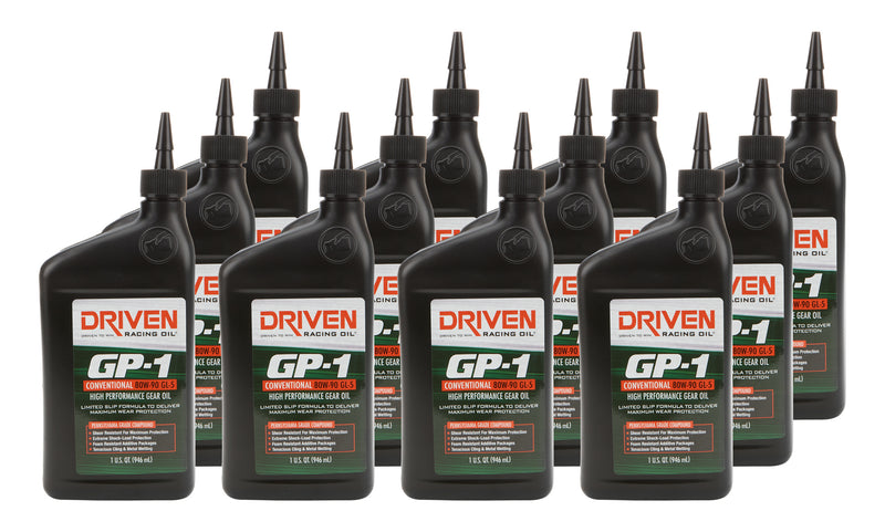 DRIVEN RACING OIL GP-1 80w90 Gear Oil Case 12 x 1 Quart 19890-12