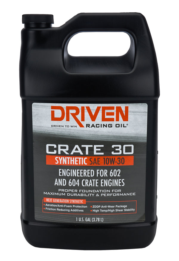 DRIVEN RACING OIL Crate 30 10w30 Synthetic Oil 1 Gallon 22308
