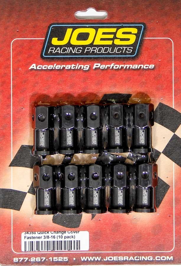 JOES RACING PRODUCTS LW Aluminum Quick Change Cover Nut Kit - 10 Pack 34358